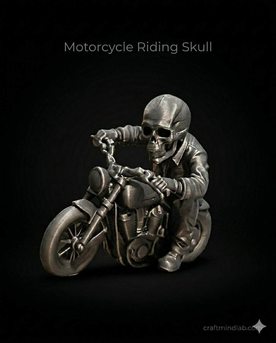 Skeleton Rider Showpiece
