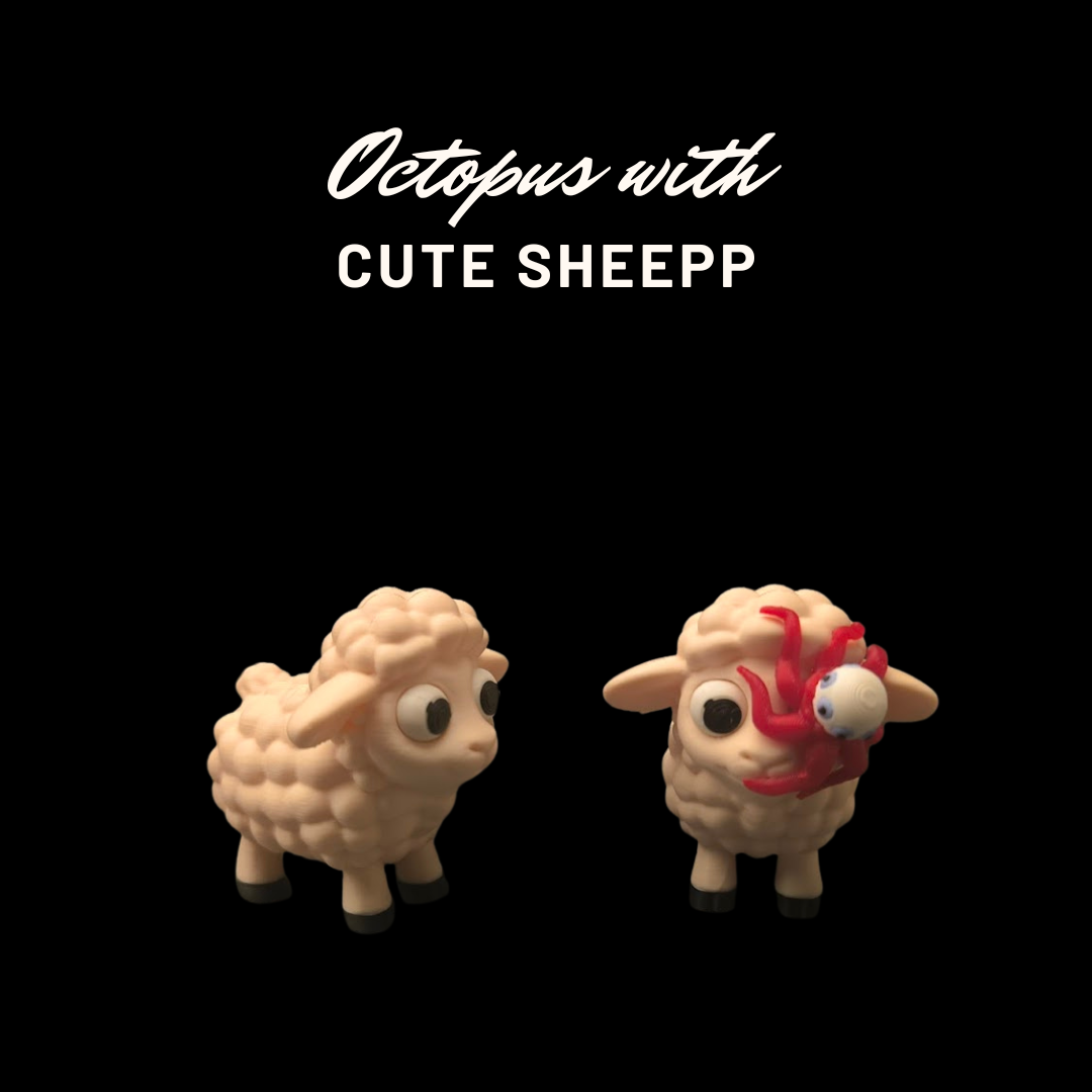 Octopus with Cute Sheep