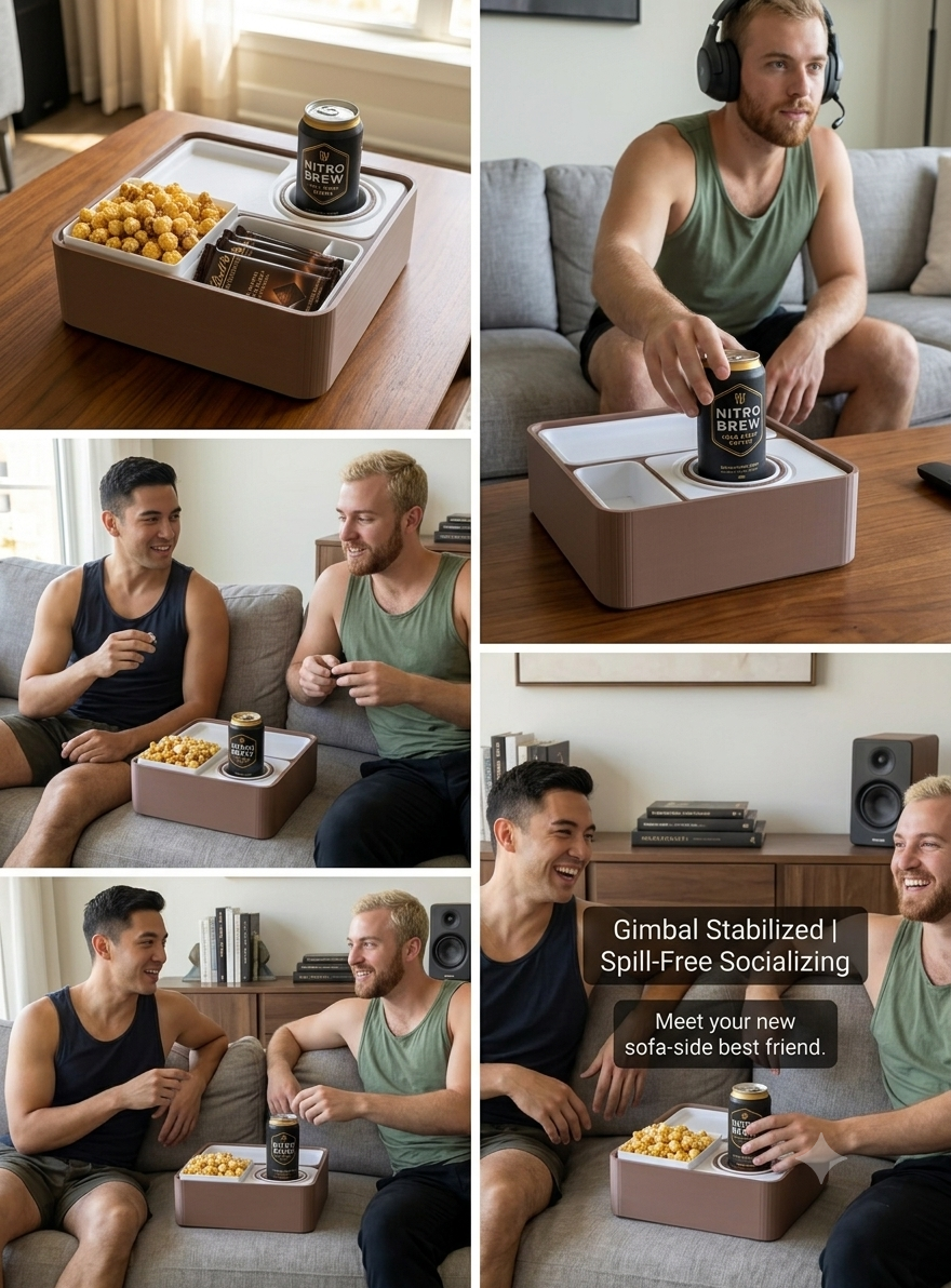 Smart Couch Box — all compartments view